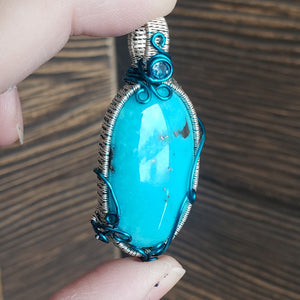 Rare Morenci Turquoise Pendant