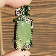 Load image into Gallery viewer, Green Kammererite Pendant
