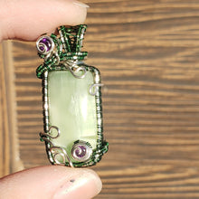 Load image into Gallery viewer, Green Kammererite Pendant
