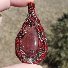Load image into Gallery viewer, Strawberry Quartz Heady Pendant
