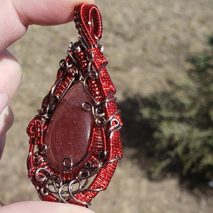 Strawberry Quartz Heady Pendant