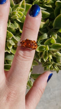 Load and play video in Gallery viewer, Orange Kyanite Ring
